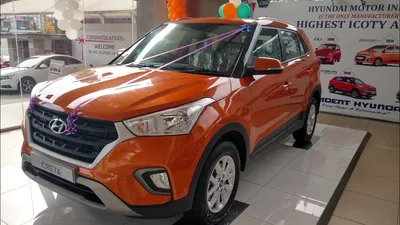 New Hyundai Creta S 1.4 CRDI - Passion Orange Color With Accessories !! -  YouTube