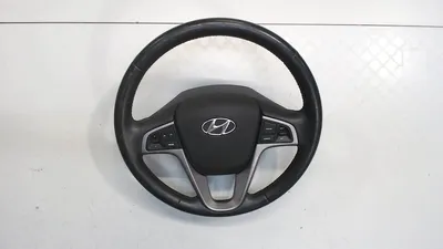 Hyundai Accent 2012-2016 (Хендай Акцент) Кожаная оплетка руля №676410 -  купить в Украине на Crafta.ua