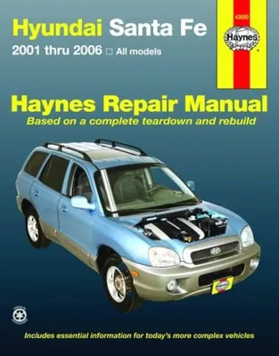 Hyundai Santa Fe Automotive Repair Manual: 2001 Through 2006 (Hayne's  Automotive Repair Manual): Imhoff, Tim, Haynes, John Harold: 9781563927171:  Amazon.com: Books