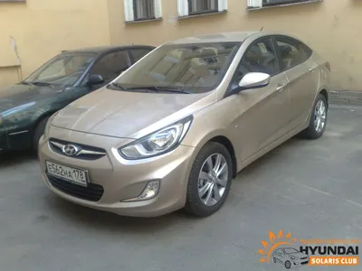 Купить Hyundai Solaris 2013 г. с пробегом 216859 км. Москва. Цвет Бежевый -  БИЗНЕС КАР