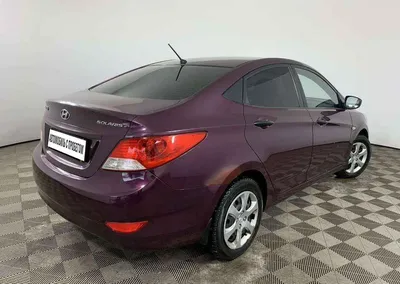 Фиолетовый Hyundai Solaris 2012 года с пробегом по цене 490 000 руб. в  Новосибирске