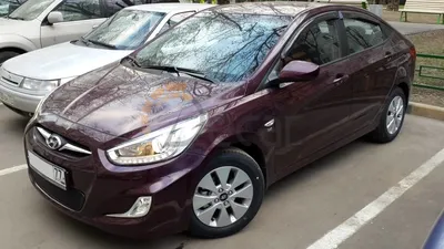 Hyundai Solaris 1.4 бензиновый 2011 | фиолетовый PXA 1.4 на DRIVE2