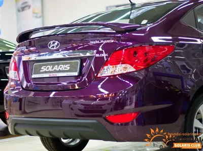 Hyundai Solaris 1.6 бензиновый 2013 | Фиолетовый \"баклажан\". на DRIVE2