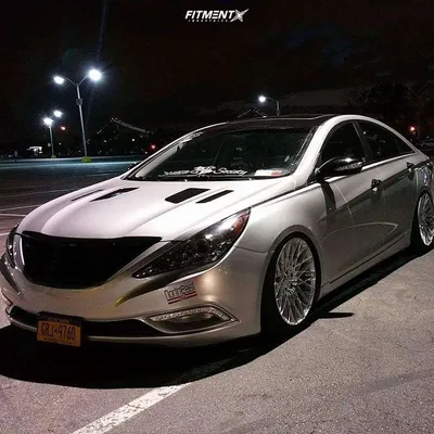 2017 Hyundai Sonata Sport with 18x9.5 Work Emotion T7r and Falken 235x45 on  Coilovers | 978223 | Fitment Industries