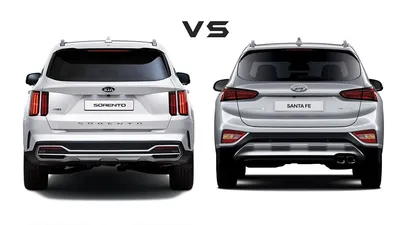 2021 Kia Sorento vs 2020 Hyundai Santa Fe - YouTube