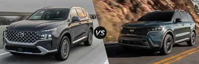 Hyundai Santa Fe Highlander v Kia Sorento Platinum : Comparison Review -  Drive