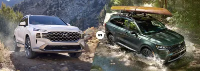 2022 Hyundai Santa Fe vs. 2022 Kia Sorento | Affordable SUV Comparison