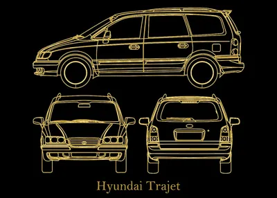 Hyundai Trajet car brochure prospekt | eBay