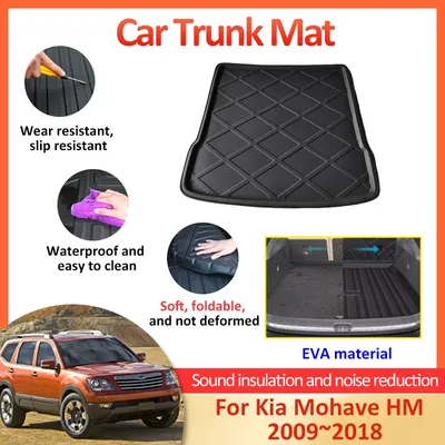 For Kia Mohave Borrego HM 2010 2012 2015 2017 2009~2018 Trunk Mat Rear  Trunk Protector Pad Carpet Anti-Slip Car Auto Accessories - AliExpress