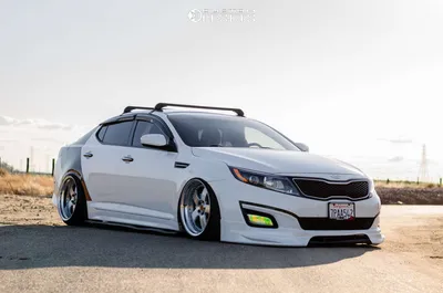 2015 Kia Optima with 19x9.5 15 GMR Ss1 and 215/35R19 Hankook V12 and Air  Suspension | Custom Offsets