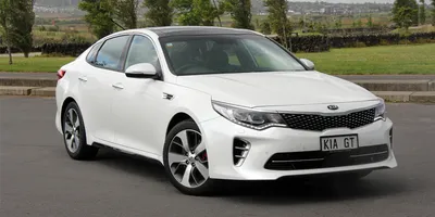 Kia Optima GT Line station wagon car showcased at the Brussels Expo  Autosalon motor show. Belgium - January 19, 2017 Stock Photo - Alamy