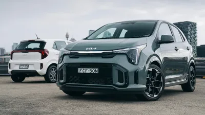 Modified kia picanto 2022 car in gray color with doctor in the front on  Craiyon