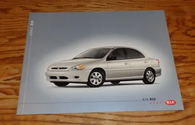 Original 2002 Kia Rio Deluxe Sales Brochure 02 Sedan Cinco | eBay