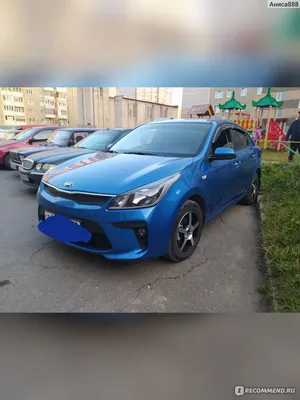 Kia Rio 2018 года в Кизнере, синий, с пробегом 70тыс.км, цена  1.4млн.рублей, бензин, седан, автоматическая коробка передач, 1.6 AT Luxe