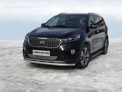 Тюнинг для KIA Sorento Prime 2018- - Защита передняя нижняя 60,3 мм - ТСС  Тюнинг