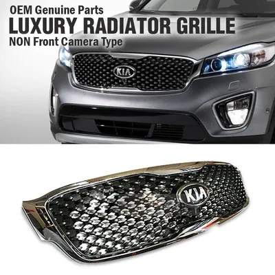 High Quality Refit Front Grille Racing Grill Tuning For Kia Sorento 2018  2019 2020 ABS Radiator Grille Frame Trim Car Styling