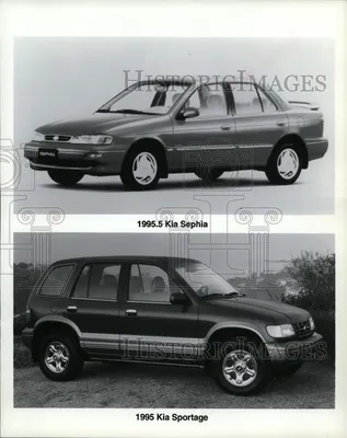 1995 Press Photo The new Kia has dual airbags Kia Sephia and Kia Sport -  Historic Images