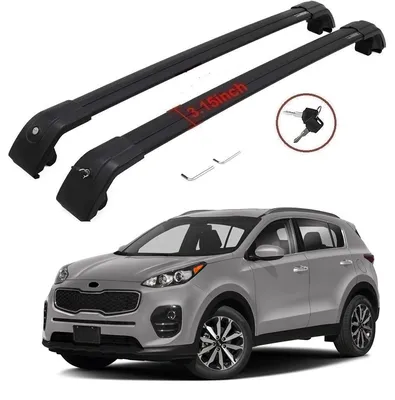 Amazon.com: Accessories Black roof Cargo Rack for KIA Sportage 2016-2020  2021 2022 Roof Rack Cross Bars Rail Luggage Carrier Lockable 2 : Automotive