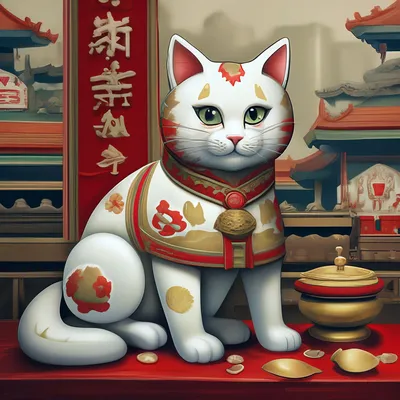 ✓ Купить китайский кот на подарочной коробке LaLume DK20969-23 по бюджетным  ценам, только в магазине LaLume