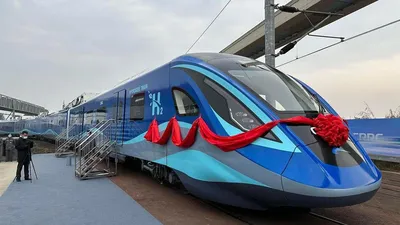 В Китае выпустили скоростной поезд нового типа CRH3A