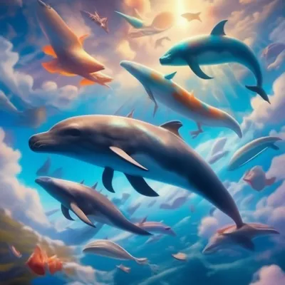 киты и дельфины. векторная иллюстрация морских млекопитающих, таких как  горбатый кит, дельфин и киллер Иллюстрация вектора - иллюстрации  насчитывающей чертеж, морск: 221807433