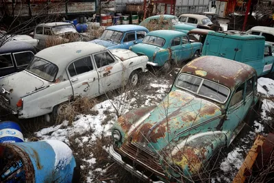 Большое \"кладбище\" ретроавтомобилей скрывается от посторонних глаз в  Ставрополе