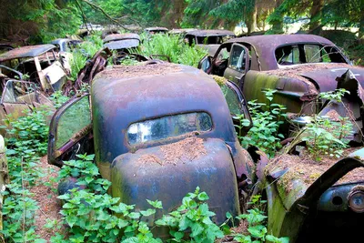 В Уфе растет вверх скопище старых автомобилей