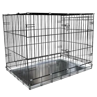 Клетка для собак №4 с поддоном, складная, 94х64х72 см - купить в  РусЭкспресс, цена на Мегамаркет