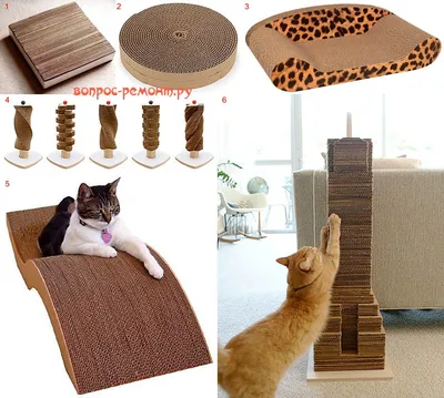 Когтеточки для кошек из картона | Кошки, Картонные трубы, Кошачьи когти