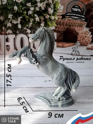 Статуэтка Конь на дыбах мраморный арт j200 - купить по низким ценам в  интернет-магазине OZON (626981545)