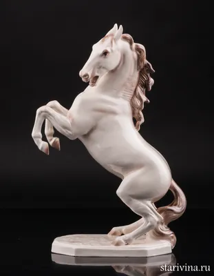 Купить фарфоровую статуэтку Конь на дыбах, Германия, сер. 20 в по низким  ценам - Старивина