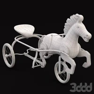 Конь педальный - Игрушки - 3D модель