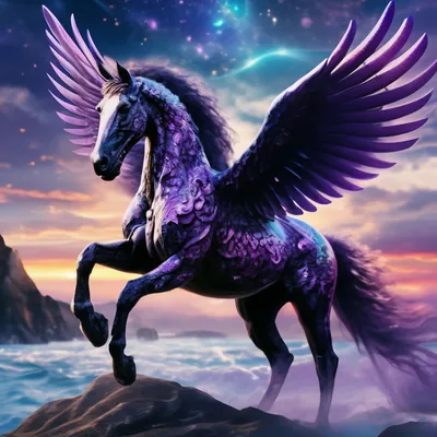 Pegasus - Пегас, крылатый конь из …» — создано в Шедевруме