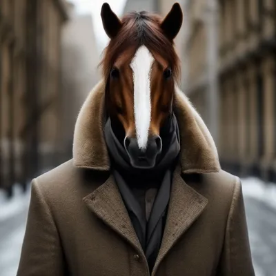 Конь в пальто арт - 58 фото