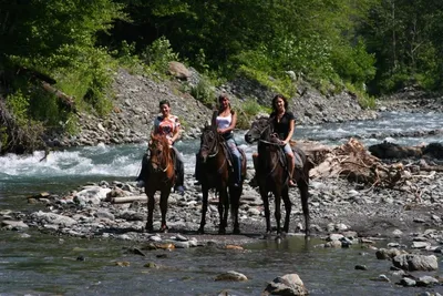 Конные прогулки в Сочи - Водопады - Живописные места