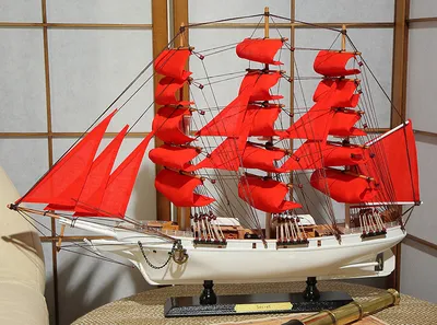 Модель корабля \"Secret\" ( Алые Паруса) 64 см. купить по цене 8 900 р.,  артикул: MM-FD-8665-D в интернет-магазине Kitana