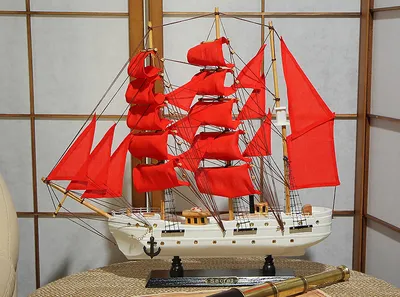 Модель корабля \"Secret\" (Алые Паруса) 48 см купить по цене 5 500 р.,  артикул: MM-YQY-128650 в интернет-магазине Kitana
