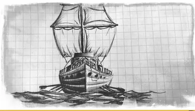 Как нарисовать военный корабль. Красивый рисунок на 23 февраля в школу.  Рисуем вместе - YouTube
