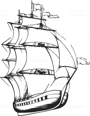 Старый корабль Викингов Векторный рисунок Иллюстрация вектора - иллюстрации  насчитывающей парусник, ветрило: 168283692