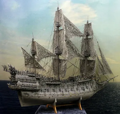 Модель корабля Летучий Голландец капитана Дейви Джонса. Фото № 6