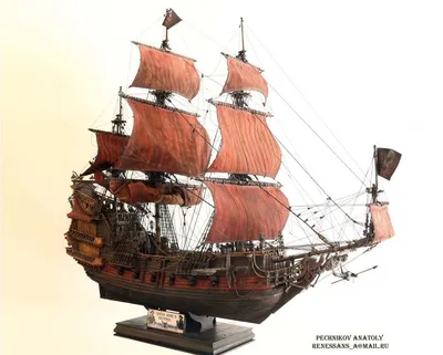 Модель корабля Месть королевы Анны - усовершенствованная. Фото № 6 | Корабль,  Деревянные лодки, Картины кораблей