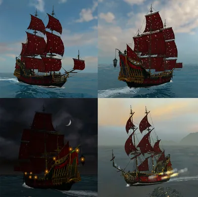 Пиратский корабль Месть королевы Анны 3D Модель $99 - .blend .dae .fbx .obj  .stl .unknown - Free3D