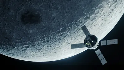 НАСА опубликовало видео входа лунного корабля в атмосферу, снятое бортовыми  камерами