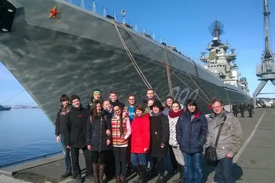 18 лет под флагом ВМФ России: политехники поздравили Крейсер «Петр Великий»  с совершеннолетием