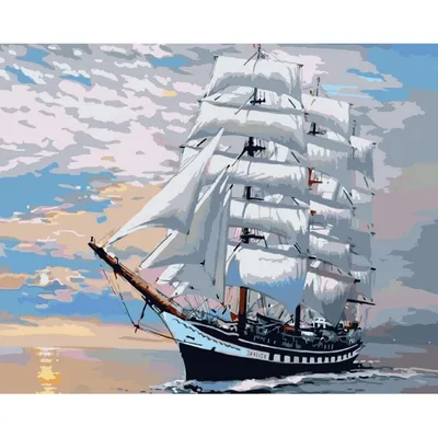Картинка Корабль под синими парусами » Корабли » Транспорт » Картинки 24 -  скачать картинки бесплатно