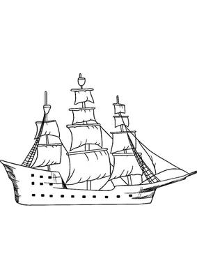Foto Stock Корабль с белыми парусами плывет по волнам, летний концепт, вид  сверху | Adobe Stock