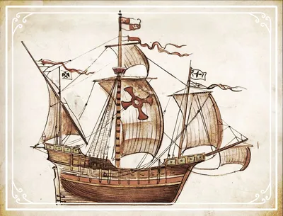 3D модель корабля, Санта Мария, корабль Колумба 3D Модель $15 - .unknown  .blend .fbx .obj - Free3D