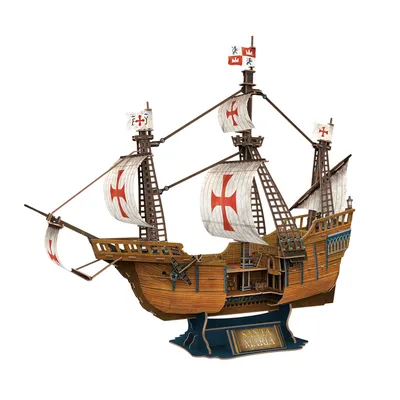 Флагманский корабль Христофора Колумба \"Санта-Мария\" | Сборка без клея