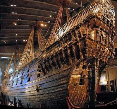 Vasa\", вооружение, купить готовую модель корабля ручной работы в С-Пб