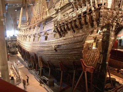 Военный корабль Vasa в Стокгольме Редакционное Стоковое Изображение -  изображение насчитывающей музей, корпус: 74598344